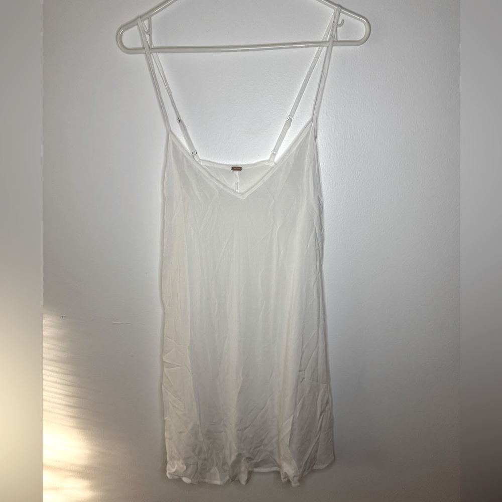 Free People White Camisole Top Strappy Sleeveless V Neck